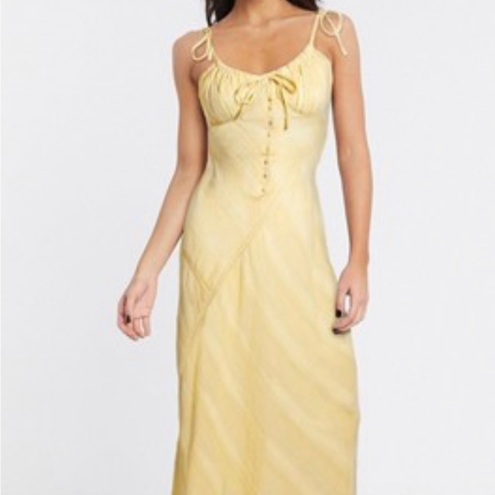 ASOS DESIGN lace insert bias maxi dress with ruched bust